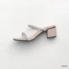 Rhinestone Strap Heels in Nude