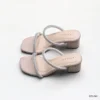 Rhinestone Strap Heels in Nude