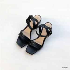 Haven Strap Block Heels Sandals in Black