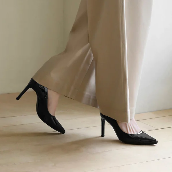 Camille Patent Stiletto Heels