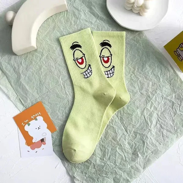 SpongeBob Emoji Crew Socks Set of 5