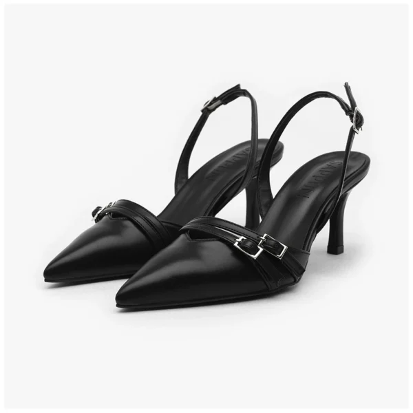 Livia Buckle Slingback Heels