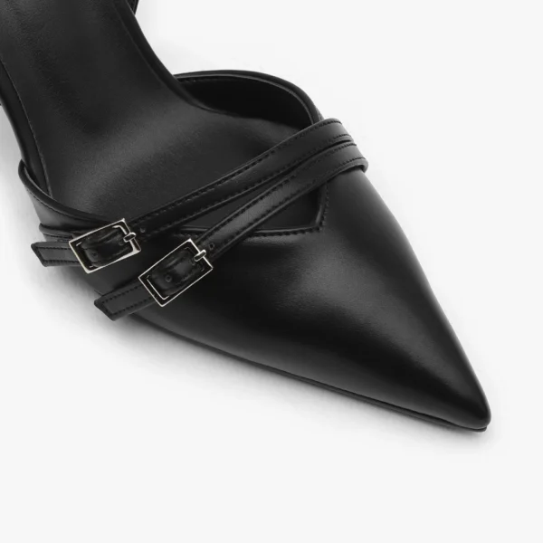 Livia Buckle Slingback Heels