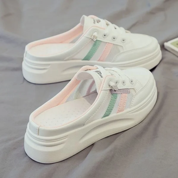 Sora Canvas Half-Slip Flats