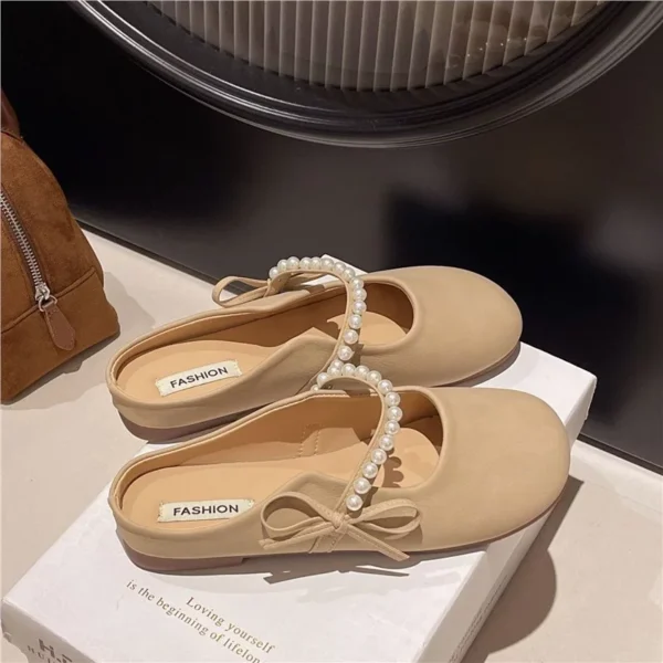 Pearl Bow Mules